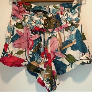 Zara drawstring shorts